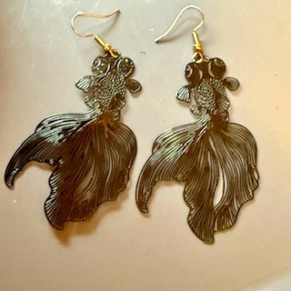 Koi fish earrings